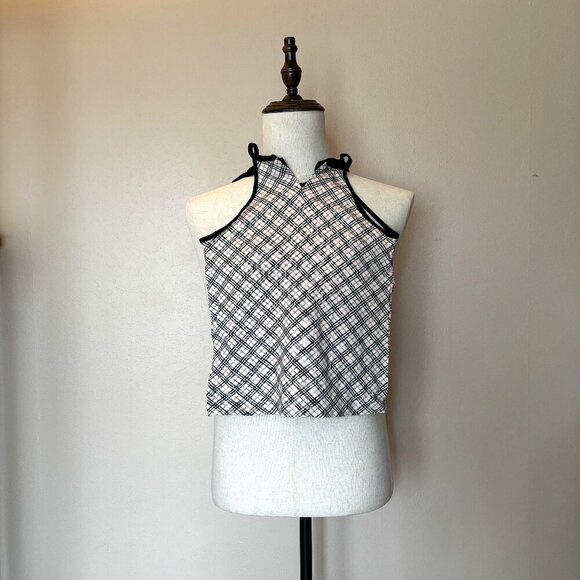 Burberry Girls' Check Halter Top - Size 10 (140A) - Picture 1 of 9